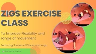 Zigs Exercise class to improve flexibility and range of movement featuring Pilates and yoga [upl. by Notsniw]