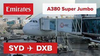 Premium Economy Flight Review  Emirates A380800 Sydney YSSYSYD to Dubai OMDBDXB EK413 [upl. by Riem]