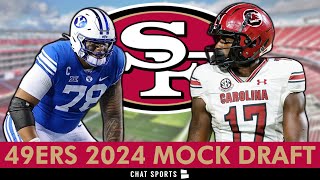 2024 49ers Mock Draft 7Round San Francisco 49ers Draft Picks For 2024 NFL Draft After NFL Combine [upl. by Pickens]