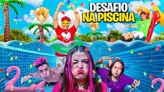 DESAFIO NA PISCINA DOS ROSA Quem venceu [upl. by Nylirrej]