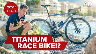 Titanium Bike For Alps Epic Ride  Moots CRD 2023 Inferno Bike Check [upl. by Leiva]