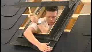 RoofLITE window installation 4  Make an opening in a slate roof for the window [upl. by Yor]