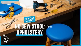 Upholster a Stool in 4 Easy Steps [upl. by Eihpos779]