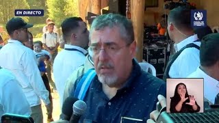 URGENTE PRONUNCIAMIENTO DEL PRESIDENTE BERNARDO AREVALO TRAS VISITA A DEPARTAMENTOS DE GUATEMALA [upl. by Veron]