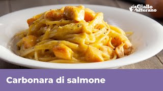 CARBONARA DI SALMONE FRESCO cremosa e delicata [upl. by Atalee]