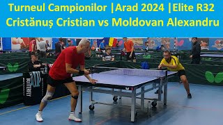 Cristanus Cristian vs Moldovan Alexandru Elite R32 TC Arad 2024 [upl. by Eisnyl]