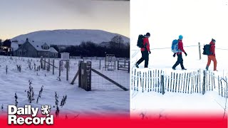 Scotland big freeze set to continue as longest ever Met Office weather warning extended [upl. by Bobine862]