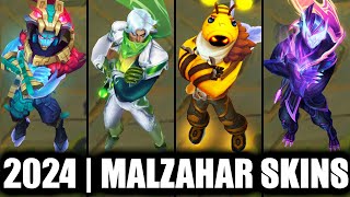 ALL MALZAHAR SKINS SPOTLIGHT 2024  League of Legends [upl. by Ailb]