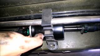 DIY How to Change your Fuel Filter 2005  2010 Ford Mustang GT  Winston Buzon [upl. by Ecinej]