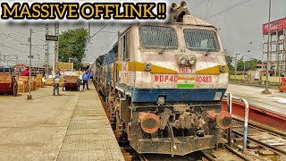 BGKTEXSBI WDP4D 40483 leading 12377 SEALDAH  NEW ALIPURDUAR PADATIK EXPRESS departing NCB [upl. by Ronna]