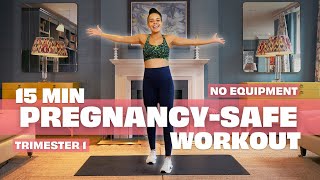 15 Minute PREGNANCYSAFE Bodyweight Workout with Courtnay  The Body Coach TV [upl. by Aidnis304]