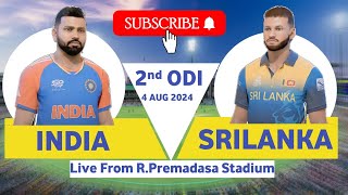 INDIA VS SRI LANKA SECOND ODI cricket indiancricket [upl. by Oirom]