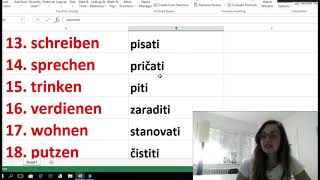 NEMAČKI 50 NEMAČKIH GLAGOLA KOJI SE NAJČEŠĆE KORISTE  OSNOVNI NEMAČKI GLAGOLI NEMAČKI OD POČETKA [upl. by Sum]