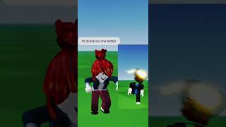 Acorn hair VS Bacon boy Who wins roblox edit [upl. by Penoyer]