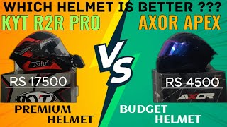 AXOR APEX VS KYT R2R WHICH HELMET IS BETTER AND WHY  DETAILS AND COMPARISON [upl. by Farkas798]