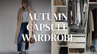 Autumn capsule declutter amp reorganisation 🍂  Build my autumn capsule with me [upl. by Asseralc124]