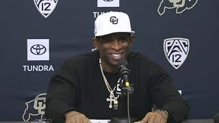 Postgame Interview Deion Sanders after Colorados NAILBITING 2OT Victory over Colorado State [upl. by Berrie]