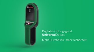 Bosch stellt vor Das digitale Ortungsgerät UniversalDetect [upl. by Schargel346]