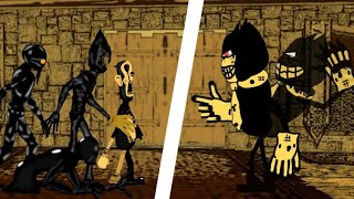 INK BENDY vs RIPOFF BENNY  Part 1 bendyandtheinkmachine [upl. by Firmin]