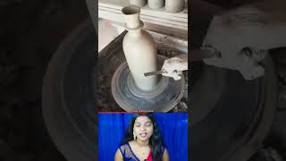 How to make clay water bottle in Indian village 😱👌 shorts shortsfeed youtubeshorts shortsviral [upl. by Nylareg]