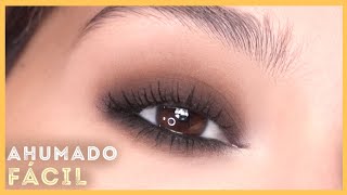 MAQUILLAJE DE OJOS AHUMADO FÁCIL Y RÁPIDO [upl. by Ayila]