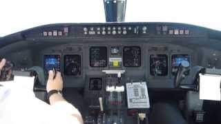 Crj200 cockpit takeoff Dtw 2 [upl. by Eppesuig]