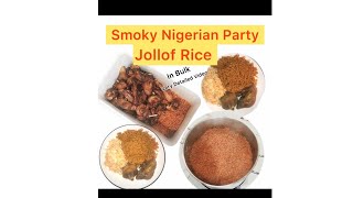 Smoky Nigerian Party Jollof Rice You Can’t Go Wrong with This Recipe 👌subscribepartyjollofrice [upl. by Riancho94]