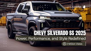 Chevy Silverado SS 2025 Official Reveal Power Performance and Style Redefined [upl. by Gavan]