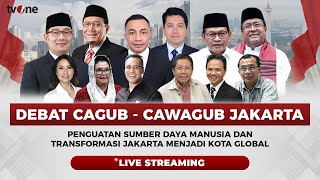 LIVE Debat Perdana Cagub dan Cawagub DKI Jakarta  tvOne [upl. by Letney]