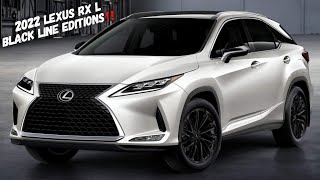 2022 Lexus RX 450hL and RX 350L Black Line Editions [upl. by Kerrie]