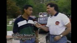 ENTREVISTA DE JAVIER MENESES A ÑOL SOLANO EN BOCA JUNIORS EN 1997 [upl. by Ennaitak]