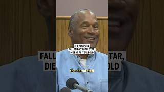 OJ Simpson fallen football star dies at 76 years old [upl. by Andel]