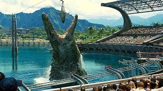 Mosasaurus Feeding Show Scene  Jurassic World 2015 Movie Clip HD [upl. by Ainala]