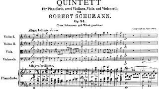 Robert Schumann  Piano Quintet in E flat major Op 44 [upl. by Dahc]