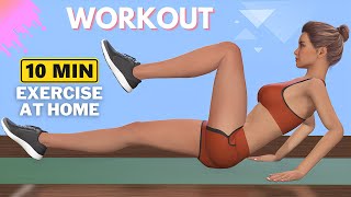 10 Min BELLY FAT Workout to Lose Weight Fast  Exercise at Home 🔥 [upl. by Wartow]