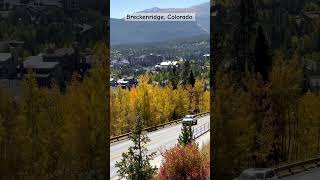 Breckenridge City View fall fallcolors breckenridge colorado autumn Leafpeeping fallvibes [upl. by Adyam]