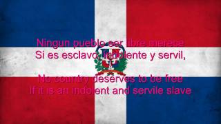 Dominican Republic National Anthem English lyrics [upl. by Koh]