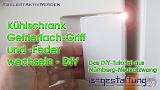 Anleitung zum Wechseln des Bauknecht Kühlschrank GefrierfachGriff und Feder DIY SelbstAktivWerden [upl. by Boatwright]