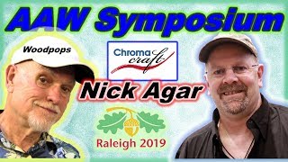 Woodturning AAW Symposium 2019 Nick Agar [upl. by Gardal]