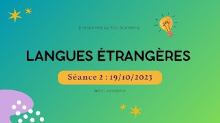 Langues étrangères S1 séance 2 correction des tests [upl. by Eillah570]