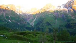 Großglockner Hochalpenstraße Um 6 Uhr 10 morgens im Sonnenaufgang Radfahrer sind schon fleissig [upl. by Gervais]