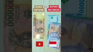 Perbandingan Uang Vietnam dan Uang Indonesia shortvideo fyp [upl. by Noet]