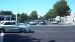 Traffic On East Charleston Road At Fabian Way Palo Alto CA [upl. by Seuqram]