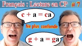 Lecture rapide CP en français  Ne plus confondre c et g  7 [upl. by Adnulahs]