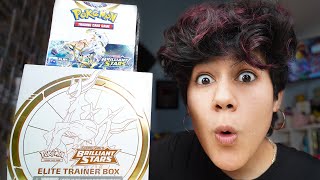 FIRST LOOK BRILLIANT STARS Pokémon Cards ETB Opening [upl. by Hayman]