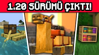 Minecraft 120 Sürümü Çıktı  Yeni Tabelalar Kitaplıklar Develer Bambu Seti 22w42a [upl. by Siurtemed]