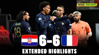 France vs Croatia  Comeback From France in 50 Seconds  Highlights  U19 Euro Futsal 03092023 [upl. by Ilwain]