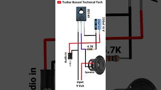 BD149 IC Audio Amplifier Connection DIY Project shorts [upl. by Ennayd]