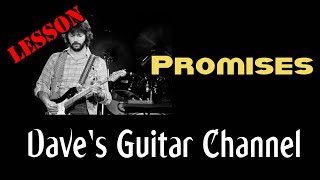 LESSON  Promises by Eric Clapton [upl. by Sorac946]