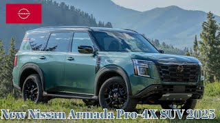 This Is It ThreeRow SUV  Sharp Design  425 HP  New Nissan Armada Pro4X SUV 2025 [upl. by Levins]